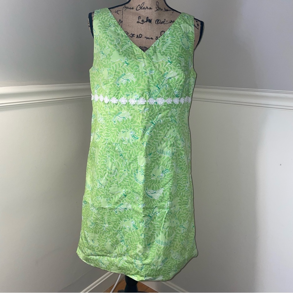Dress Designer By Lilly Pulitzer In Green, Size: L main image 0